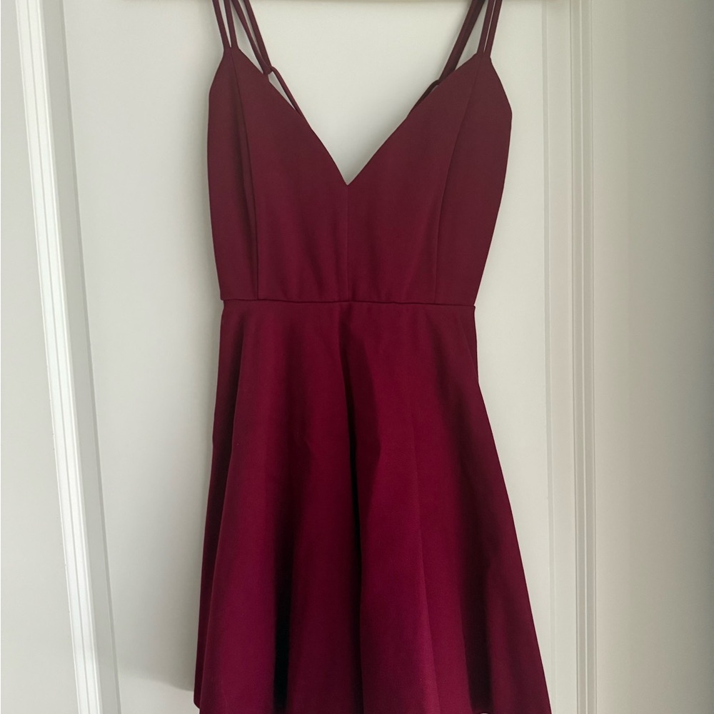 Windsor Red Spaghetti Strap Mini Sundress